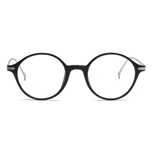 Xstyl by Coolwinks E12B6736 Matte Black Full Frame Round Eyeglasses for Men and Women