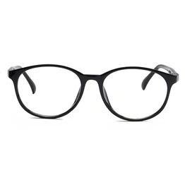 Xstyl by Coolwinks E12B6750 Glossy Black Full Frame Round Eyeglasses for Men and Women