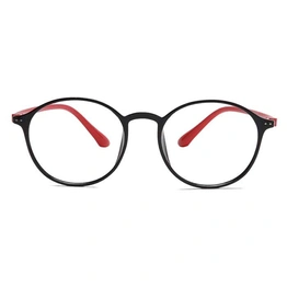 Xstyl by Coolwinks E12B6768 Glossy Black Full Frame Round Eyeglasses for Men and Women