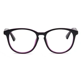 Xstyl by Coolwinks E12C6748 Glossy Black Full Frame Round Eyeglasses for Men and Women