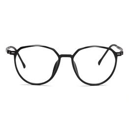 Xstyl by Coolwinks E12C6754 Matte Black Full Frame Round Eyeglasses for Men and Women