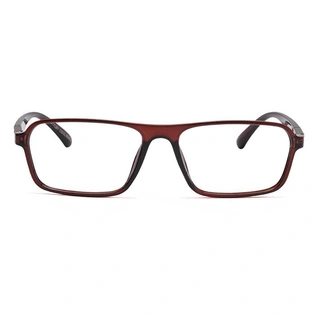 Xstyl by Coolwinks E15A6712 Glossy Brown Full Frame Rectangle Eyeglasses for Men and Women