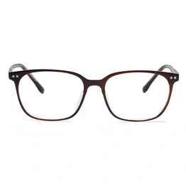 Xstyl by Coolwinks E15B6718 Glossy Brown Full Frame Retro Square Eyeglasses for Men and Women