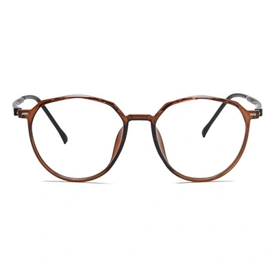 Xstyl by Coolwinks E15A6754 Glossy Brown Full Frame Round Eyeglasses for Men and Women