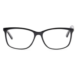 Xstyl by Coolwinks E16A6743 Glossy Grey Full Frame Retro Square Eyeglasses for Men and Women