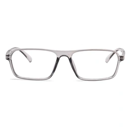 Xstyl by Coolwinks E16B6712 Glossy Grey Full Frame Retro Square Eyeglasses for Men and Women