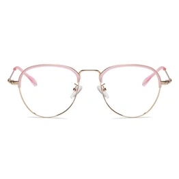 Xstyl by Coolwinks E23A6720 Matte Pink Full Frame Clubmaster Eyeglasses for Women