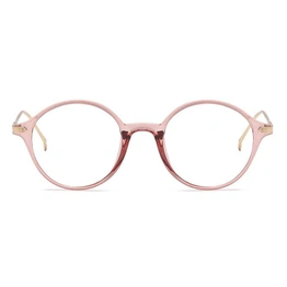 Xstyl by Coolwinks E23C6736 Glossy Pink Full Frame Round Eyeglasses for Women