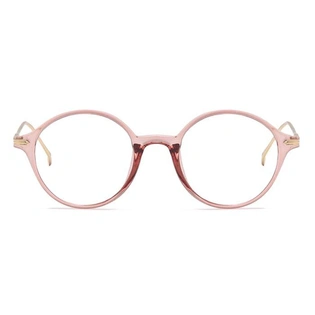 Xstyl by Coolwinks E23C6736 Glossy Pink Full Frame Round Eyeglasses for Women