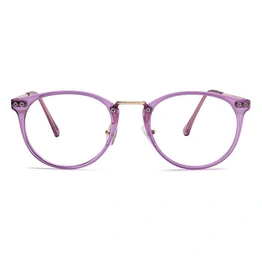 Xstyl by Coolwinks E17A6764 Glossy Purple Full Frame Round Eyeglasses for Women