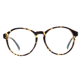 Xstyl by Coolwinks E15B3898 Glossy Tortoise Full Frame Round Eyeglasses for Men and Women