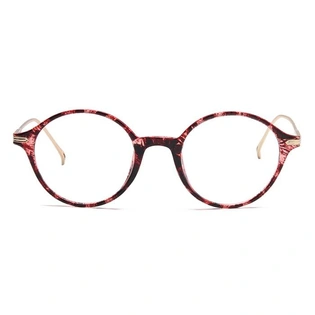 Xstyl by Coolwinks E18B6737 Glossy Tortoise Full Frame Round Eyeglasses for Men and Women