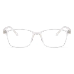 Xstyl by Coolwinks E50A6770 Glossy Transparent Full Frame Rectangle Eyeglasses for Men and Women