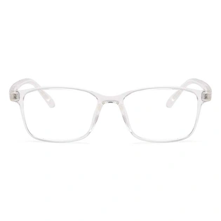 Xstyl by Coolwinks E50A6770 Glossy Transparent Full Frame Rectangle Eyeglasses for Men and Women