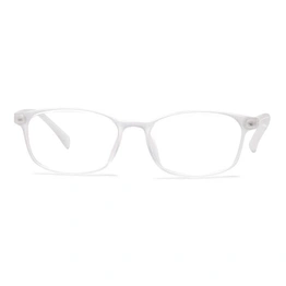 Xstyl by Coolwinks E50B5183 Matte Transparent Full Frame Rectangle Eyeglasses for Men and Women