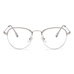 Xstyl by Coolwinks E19B6720 Matte White Full Frame Clubmaster Eyeglasses for Men and Women