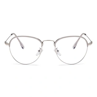 Xstyl by Coolwinks E19B6720 Matte White Full Frame Clubmaster Eyeglasses for Men and Women