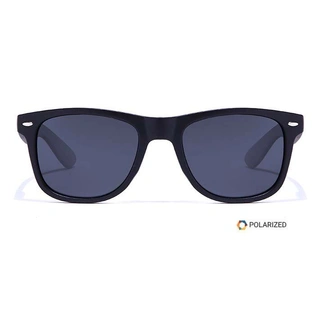 ELITE by Coolwinks S16A5468 Black Polarized Retro Square Sunglasses for Men and Women