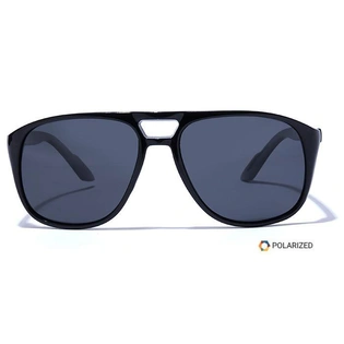 ELITE by Coolwinks S16A5492 Black Polarized Retro Square Sunglasses for Men and Women