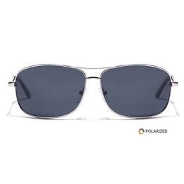 ELITE by Coolwinks S16B5488 Black Polarized Wraparound Sunglasses for Men and Women