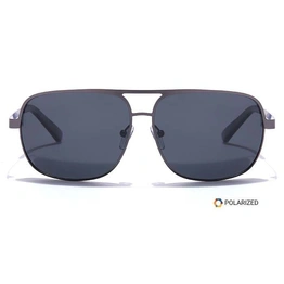 ELITE by Coolwinks S16C5398 Black Polarized Wraparound Sunglasses for Men and Women