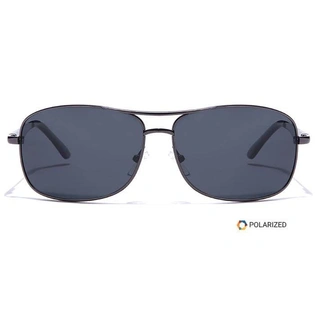 ELITE by Coolwinks S16C5488 Black Polarized Wraparound Sunglasses for Men and Women