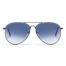 ELITE by Coolwinks S16C5356 Blue Gradient Pilot Sunglasses for Men and Women