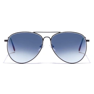 ELITE by Coolwinks S16C5356 Blue Gradient Pilot Sunglasses for Men and Women