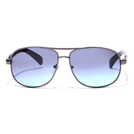 Elite by Coolwinks S20B6509 Blue Gradient Retro Square Sunglasses for Men and Women