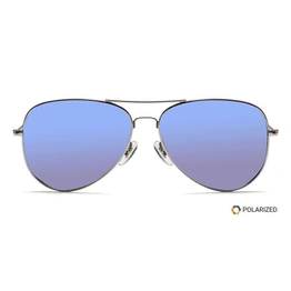 ELITE by Coolwinks S20B6307 Blue Mirror Polarized Pilot Sunglasses for Men and Women