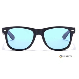 ELITE by Coolwinks S20A5471 Blue Polarized Retro Square Sunglasses for Men and Women