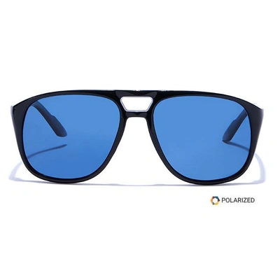 ELITE by Coolwinks S20A5495 Blue Polarized Retro Square Sunglasses for Men and Women