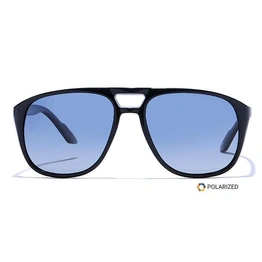 ELITE by Coolwinks S20A5502 Blue Polarized Retro Square Sunglasses for Men and Women