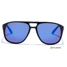 ELITE by Coolwinks S20A5503 Blue Polarized Retro Square Sunglasses for Men and Women