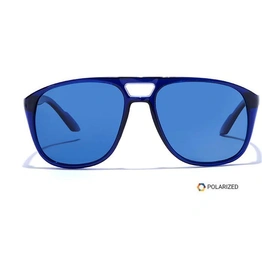 ELITE by Coolwinks S20B5495 Blue Polarized Retro Square Sunglasses for Men and Women