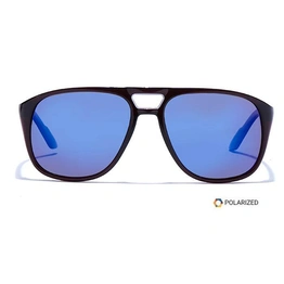 ELITE by Coolwinks S20C5503 Blue Polarized Retro Square Sunglasses for Men and Women