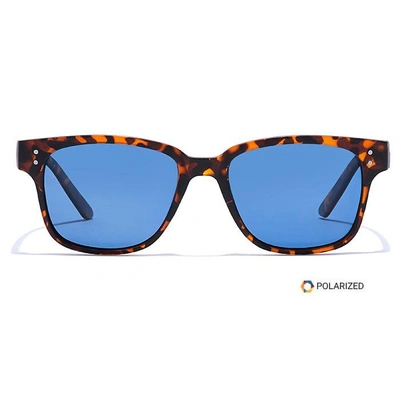 ELITE by Coolwinks S20C5525 Blue Polarized Retro Square Sunglasses for Men and Women