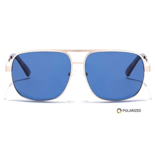 ELITE by Coolwinks S20B5401 Blue Polarized Wraparound Sunglasses for Men and Women