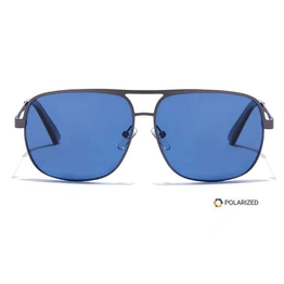 ELITE by Coolwinks S20C5401 Blue Polarized Wraparound Sunglasses for Men and Women