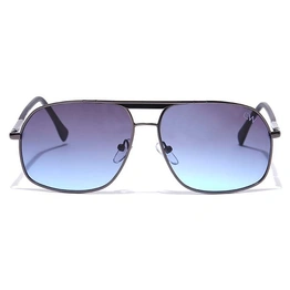 Elite by Coolwinks S20A6447 Blue Tinted Retro Square Sunglasses for Men and Women