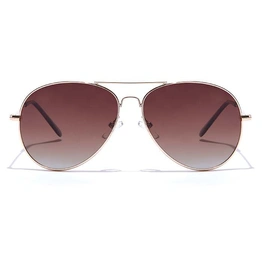 ELITE by Coolwinks S15A5537 Brown Gradient Pilot Sunglasses for Men and Women