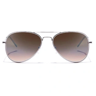 ELITE by Coolwinks S15B5390 Brown Gradient Pilot Sunglasses for Men and Women