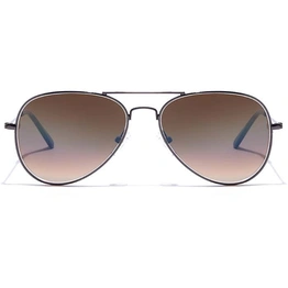 ELITE by Coolwinks S15C5390 Brown Gradient Pilot Sunglasses for Men and Women