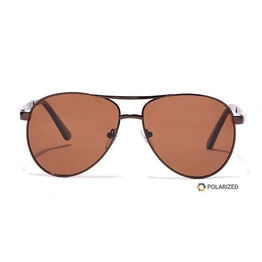 Elite by Coolwinks S15C6437 Brown Polarized Pilot Sunglasses for Men and Women