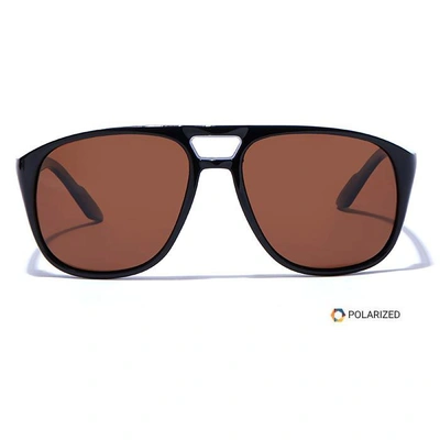 ELITE by Coolwinks S15A5493 Brown Polarized Retro Square Sunglasses for Men and Women