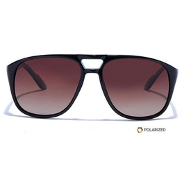 ELITE by Coolwinks S15A5500 Brown Polarized Retro Square Sunglasses for Men and Women