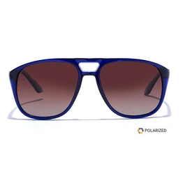 ELITE by Coolwinks S15B5500 Brown Polarized Retro Square Sunglasses for Men and Women