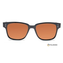 ELITE by Coolwinks S15B5523 Brown Polarized Retro Square Sunglasses for Men and Women