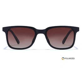 ELITE by Coolwinks S15C5565 Brown Polarized Retro Square Sunglasses for Men and Women