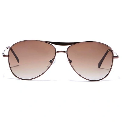 Elite by Coolwinks S15A6442 Brown Tinted Pilot Sunglasses for Men and Women